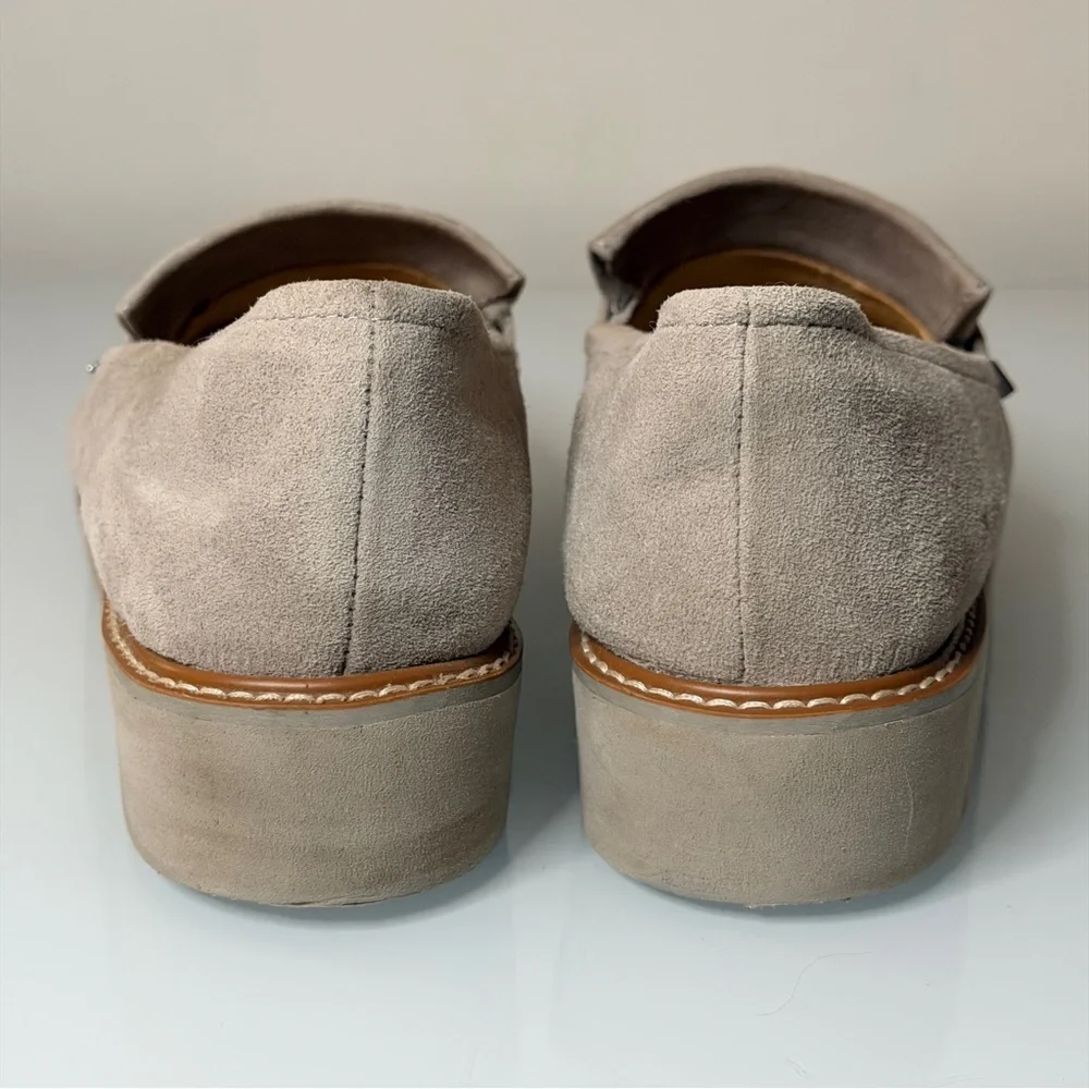 Naturalizer Adiline Suede Leather Loafer 9M Pelican Gray